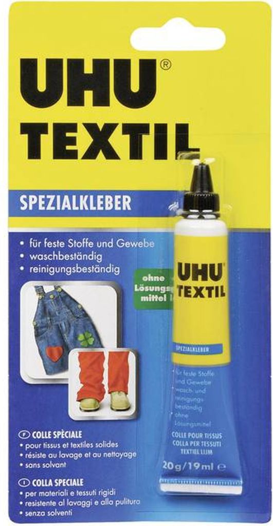 UHU Spezialkleber Textil 20g Stoffkleber für Textilien Produktbild 