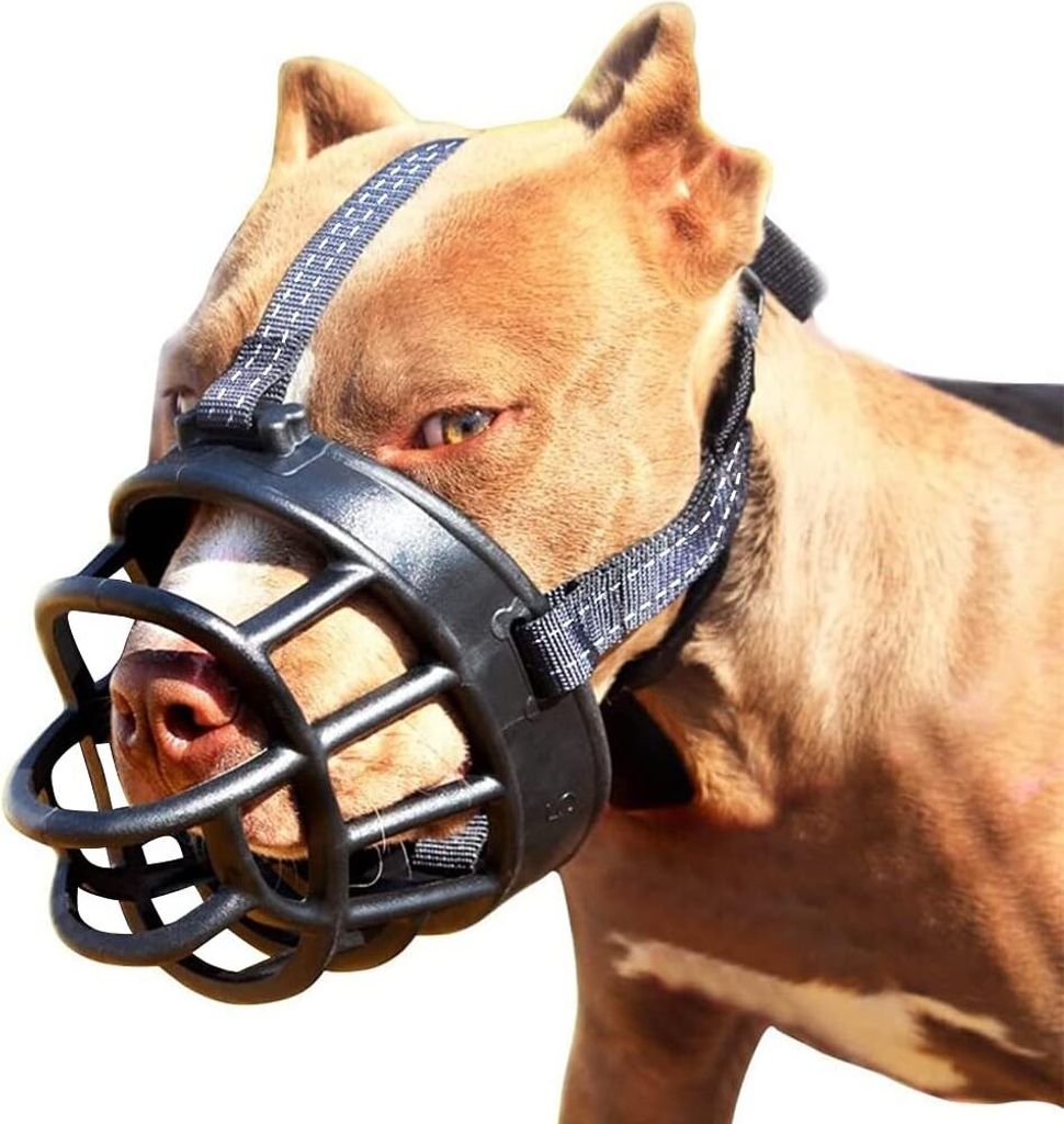 Weicher Maulkorb für Hunde, sicherer und bequemer Sitz, verhindert besser Bisse, Kauen und Bellen.