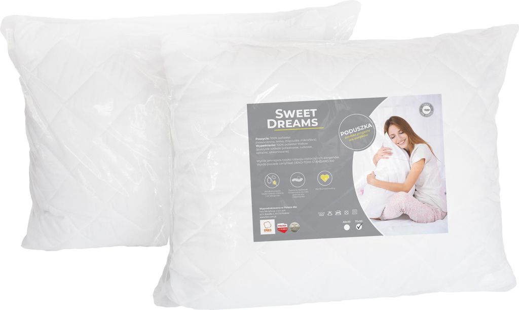 FARO Sweet Dreams gestepptes Kopfkissen 70×80 cm