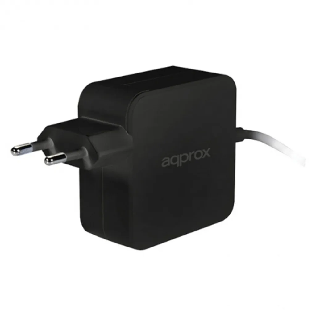 Approx Chargeur USB-C 45W Adaptateur Secteur PC Portable Noir Universel