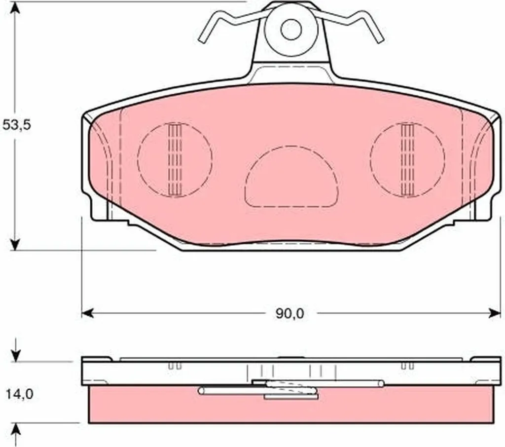 Plaquettes de frein pour Volvo V70 et XC70 - Kit TRW GDB1377 Sécurité Max