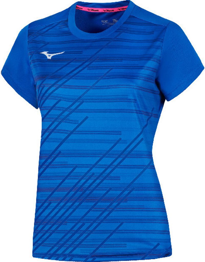 Mizuno Damen TEAM CHIBA Training Trikot WOS - 62EAA705, Farbe:Blau, Textil:XXL