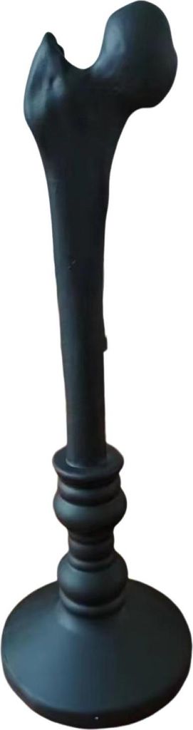 Halloween-Kerzenhalter aus Kunstharz, menschlicher Knochen, Kerzenständer, Tablett, konischer Kerzenhalter, Gothic-Dekoration für den Heimtisch f...