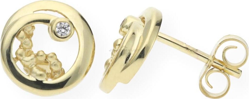JuwelmaLux Ohrstecker 333 Gold mit synth Zirkonia JL20-06-0612