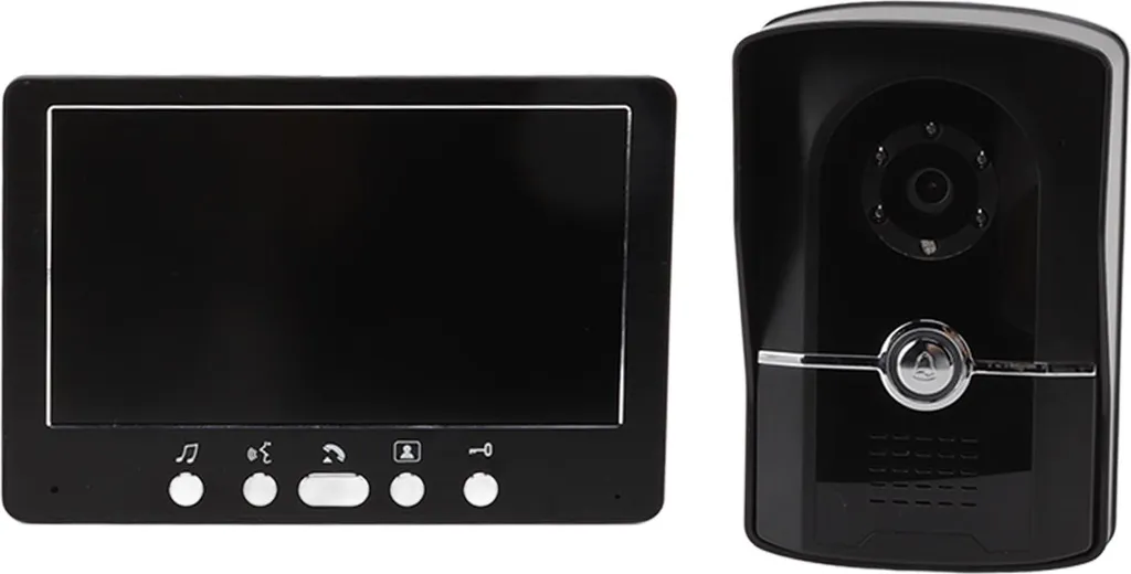 Visiophone Interphone avec Moniteur HD et Protection Pluie - Kit 2 Unités Blanc - 2