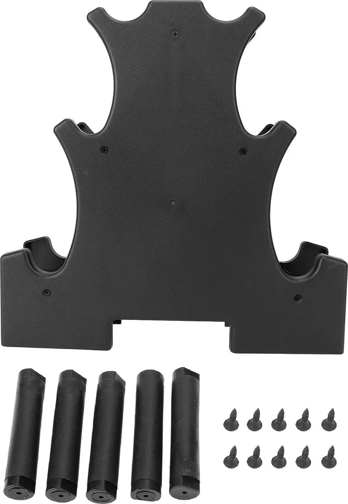 Support haltères vertical à 3 étages pour rangement poids maison
