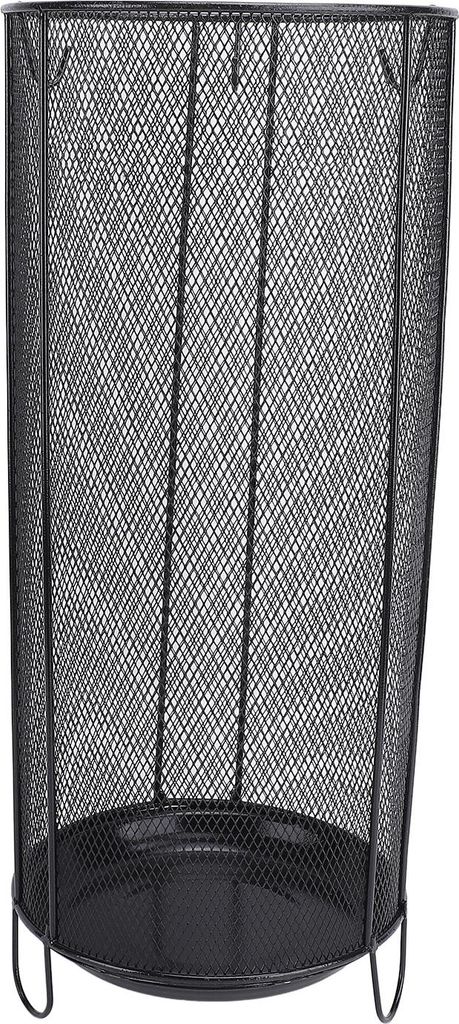 Runde Schirmständer Rack Freistehende Regenschirmhalter Bin Canes Walking Sticks Halter für Entryway Home Office Hotel A Schwarz