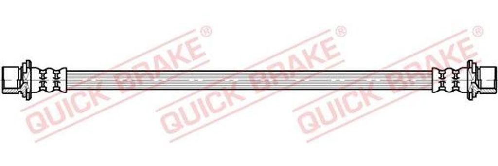 QUICK BRAKE 25.056 Bremsschlauch OE 90947W2010 kompatibel mit Yaris