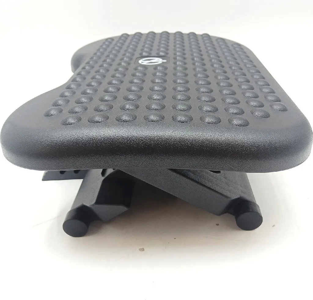 Repose-pieds de bureau ACROPAQ réglable avec surface de massage - Gris