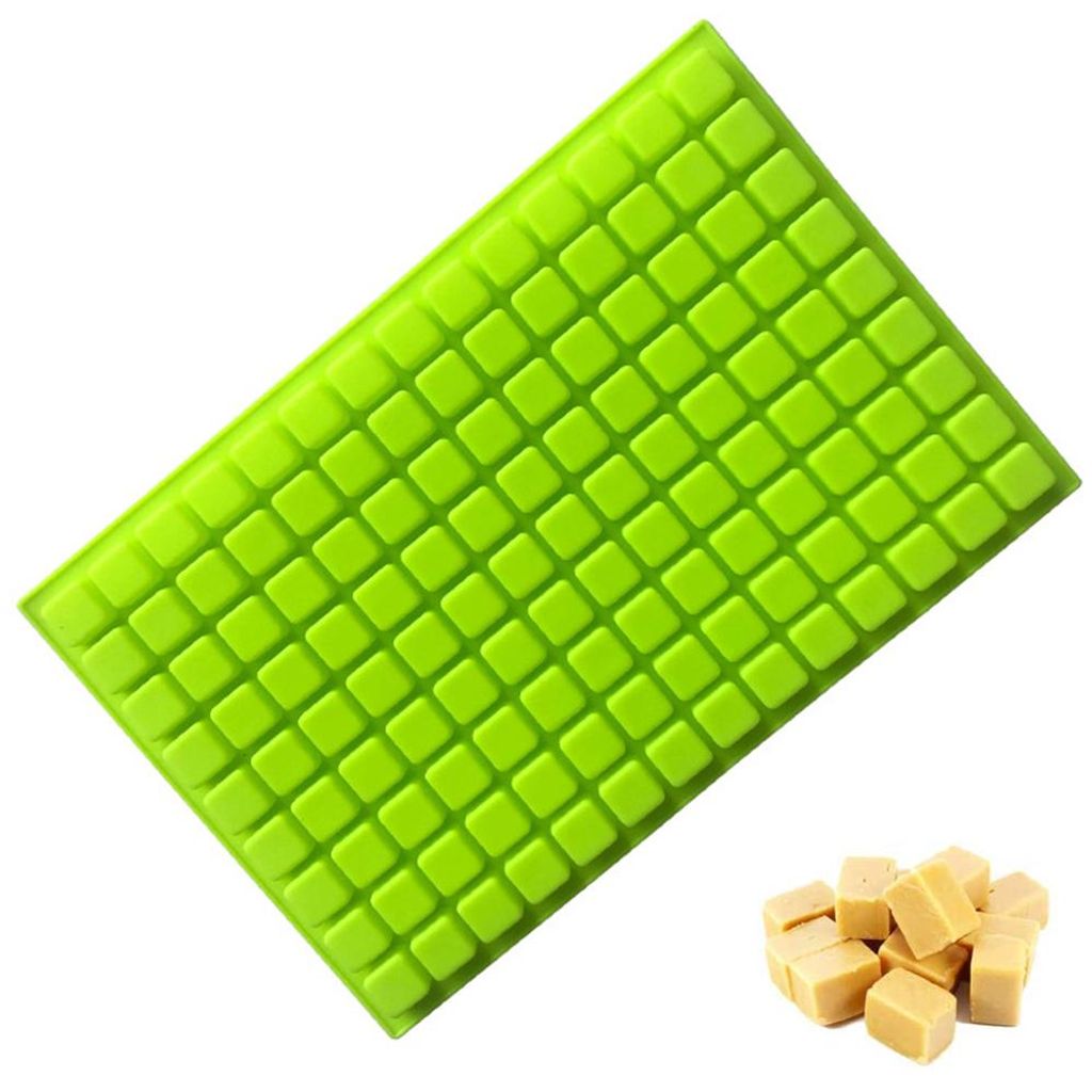 Mini-Silikonform mit 126 Mulden / Schokoladenform für Gummibärchen, Gelee, Trüffel, Pralinen und Karamell