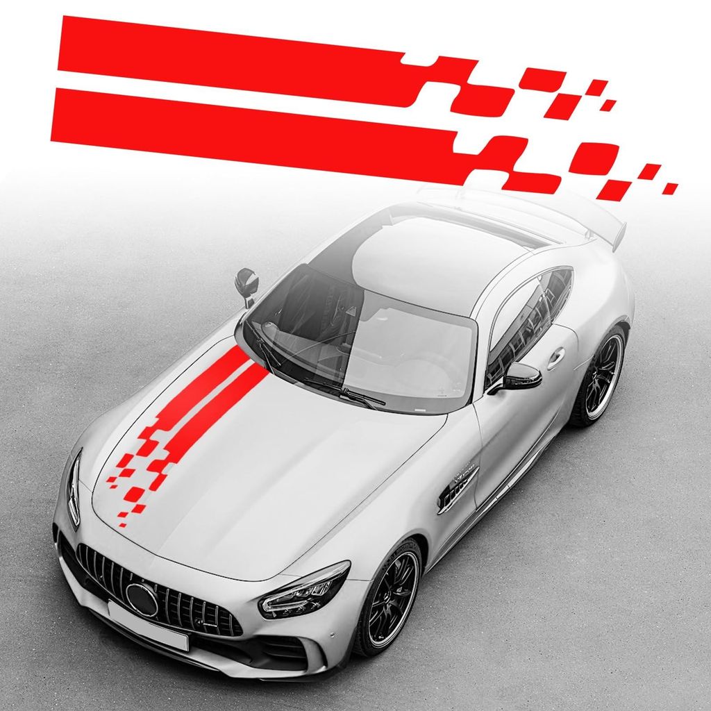 Car Hood Stripe Sticker voor Sportieve Auto Styling Productafbeelding 