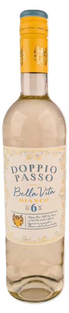 Doppio Passo Bella Vita Bianco Low 6% Vol. 0,75L Produktbild 