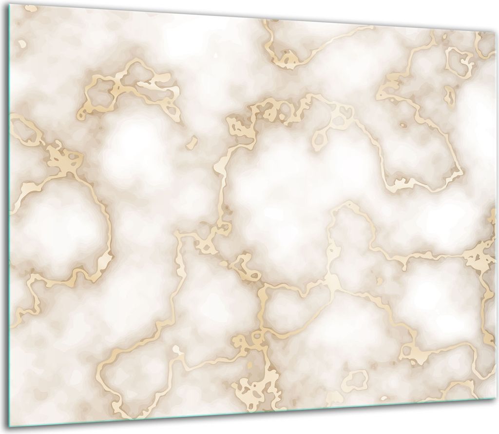 Herdabdeckplatten Glaskeramikkochfeld-Abdeckung Spritzschutz Glas 60x52cm Marmor