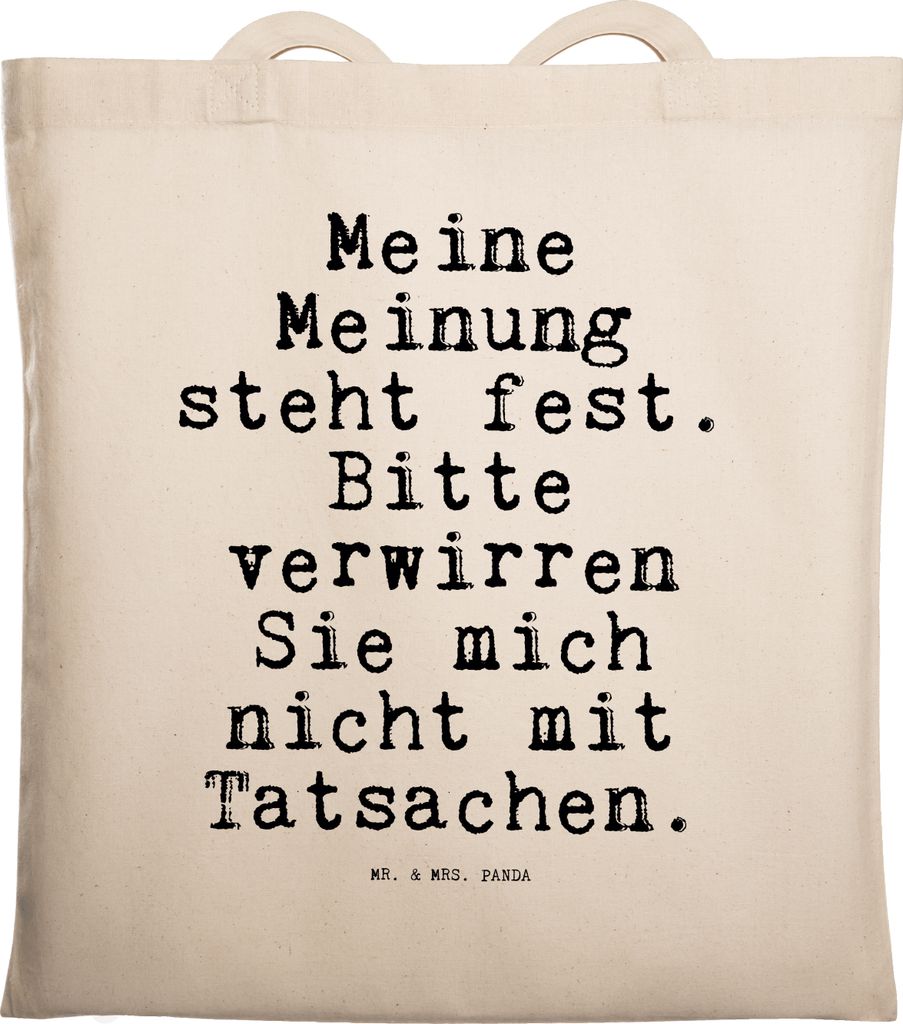 Mr. & Mrs. Panda Schultasche Meine Meinung steht fest.... - Produktbild 