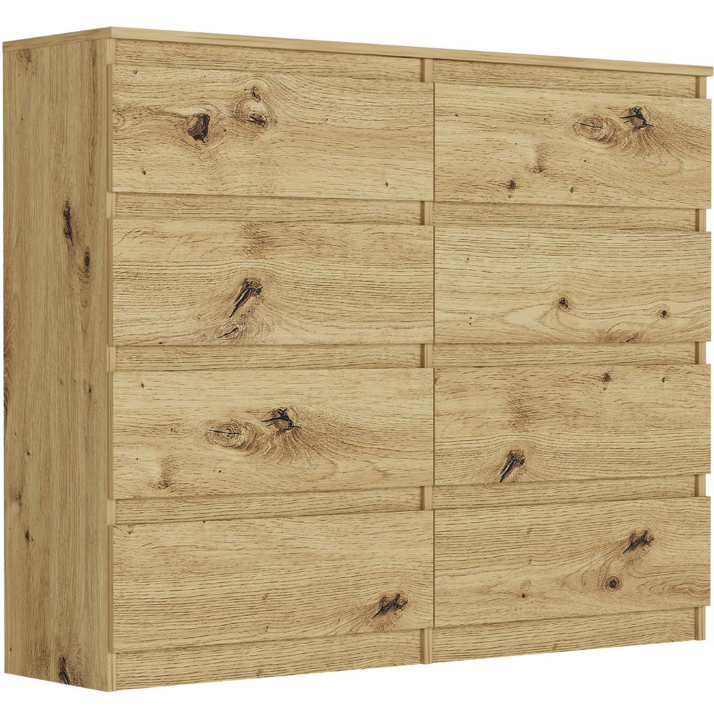 Nowoczesna KOMODA 120cm, SZAFKA, 8 SZUFLAD, R-120-S8 Zdjęcie produktu 