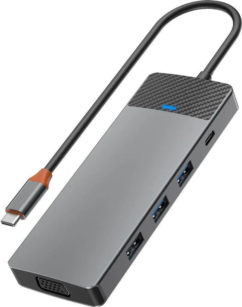 Hub USB C WiWU A921HV 9-en-1 adaptateur multiport HDMI 4K et VGA