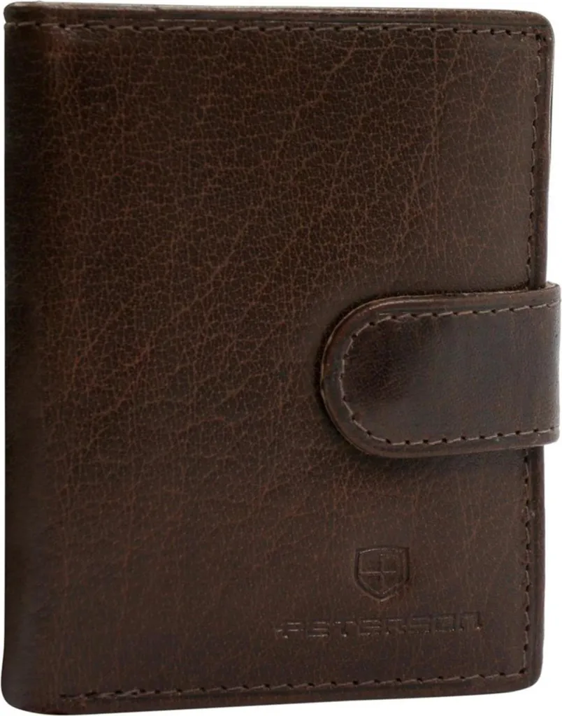 Portefeuille Peterson GREG60301 Cuir Noir Grande Capacité et Ultra Fin