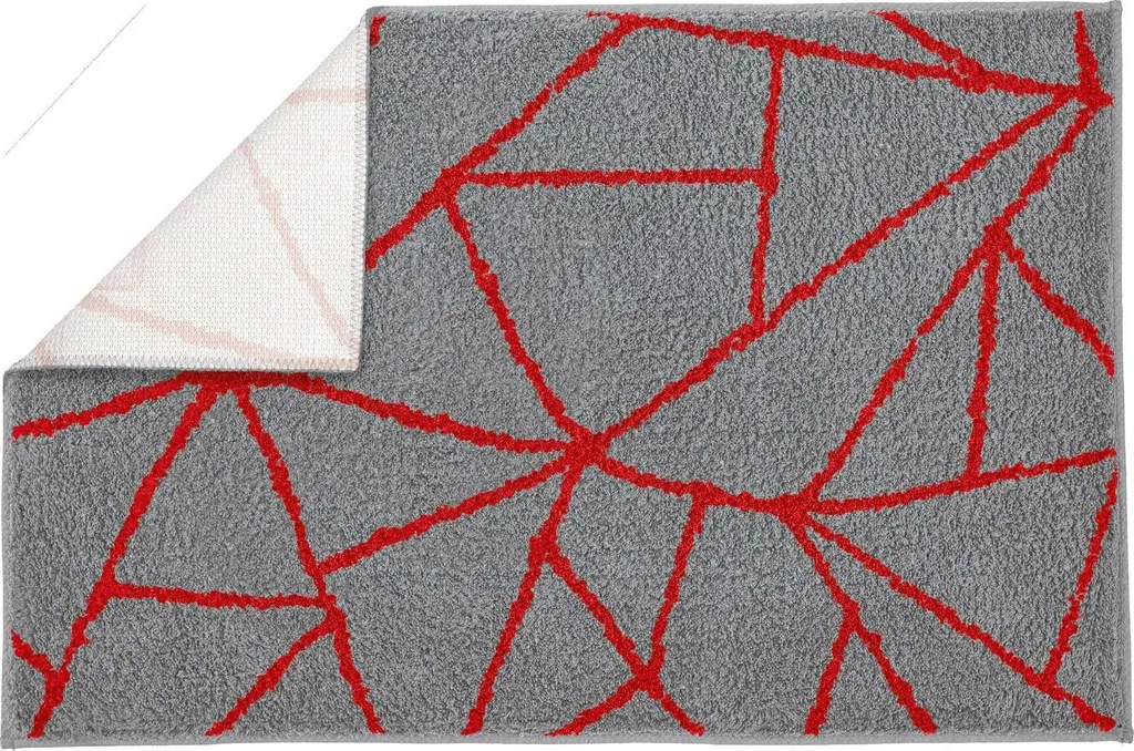 Tapis de bain absorbant Kleine Wolke Bondi 70x120 cm pour sol sec Rubin