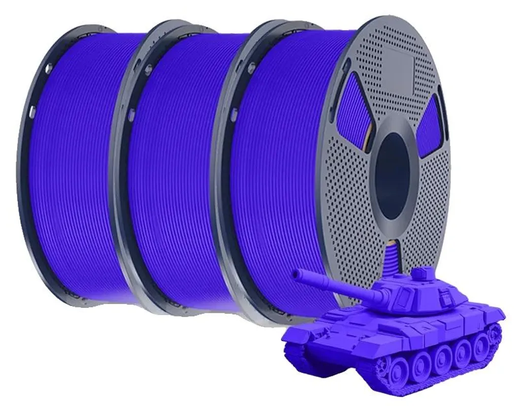 Consommable bobine filament 3D bleu universel à fusion rapide