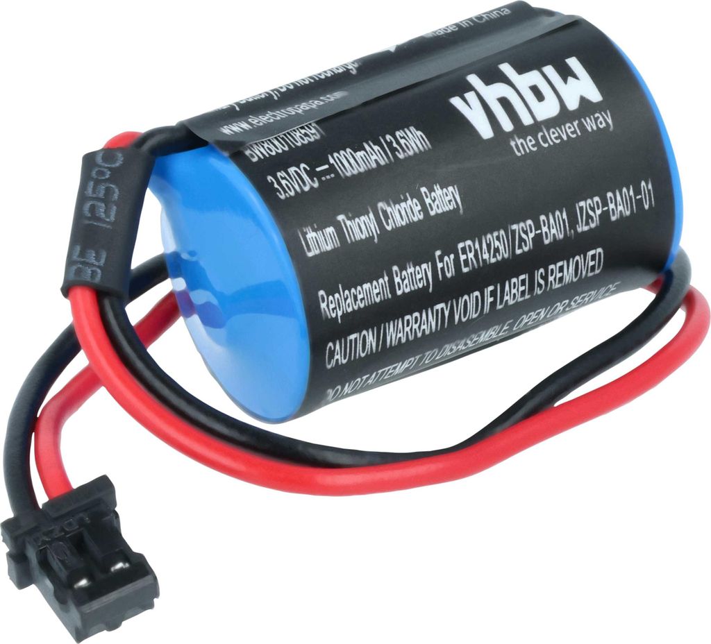 vhbw Batterie kompatibel mit Omron Sigma II/V Servo Driver Steuereinheit (1000 mAh, 3,6 V, Li-Ion)