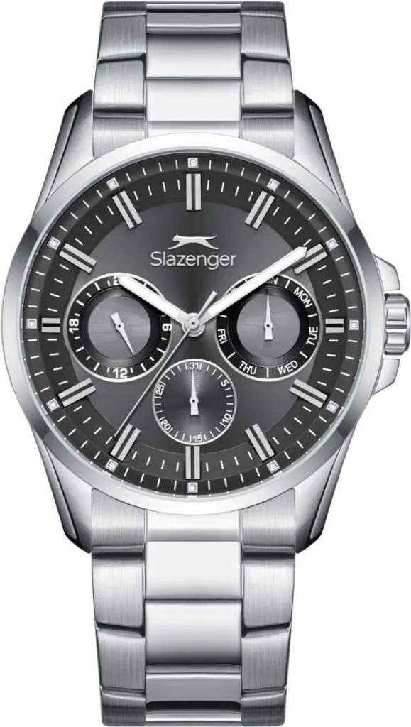 Montre Homme Argentée Durable Slazenger : Fini les Rayures et l'Usure