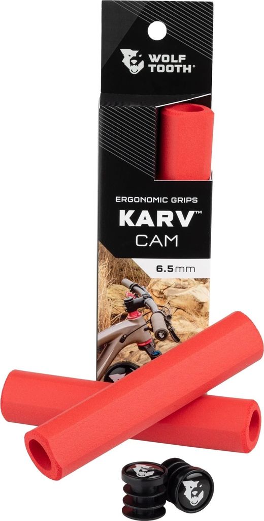 Wolf Tooth Karv Cam Grips Red 6.5 Lenkergriff