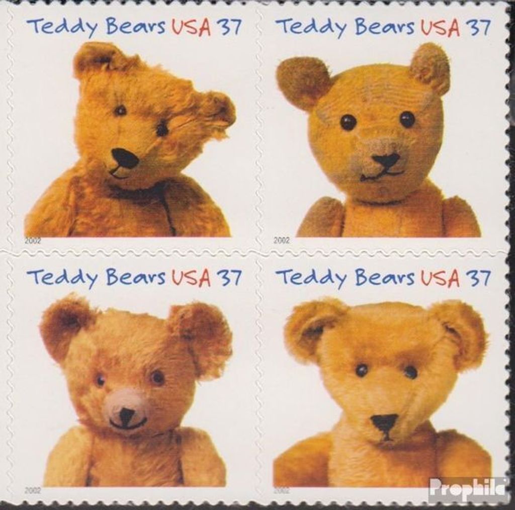 Briefmarken USA 2002 Mi 3627-3630 Viererblock (kompl.Ausg.) Produktbild 
