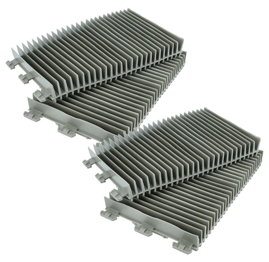 vhbw 4x Bürste Ersatz für Zodiac R06388800 für Poolroboter, Poolsauger - Aus PVC, 21 x 12,5 x 2,4 cm