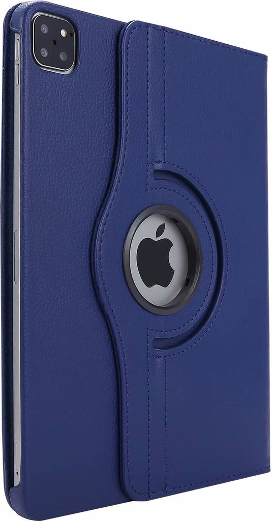 360° Schutz Hülle für Apple iPad Pro 12.9" 4. Generation 2020 Case Etui Tasche Cover Drehbar - BLAU