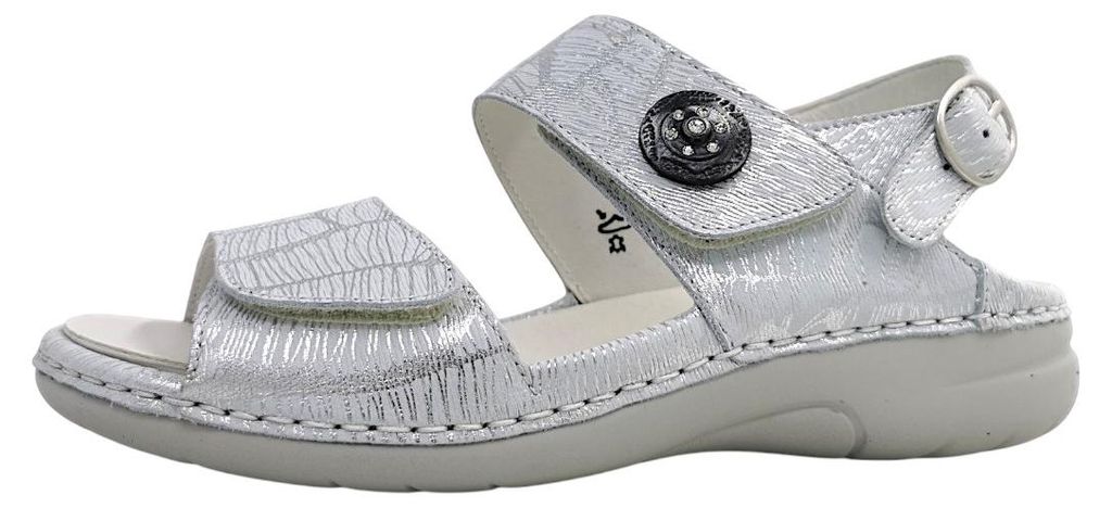 Scarpe da donna Waldläufer Gunna, sandali comodi, argento, Immagine del prodotto 