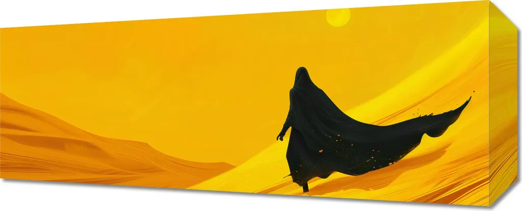 Tableau Panoramique Désert 50x20 cm - Décoration Murale Zen Salon