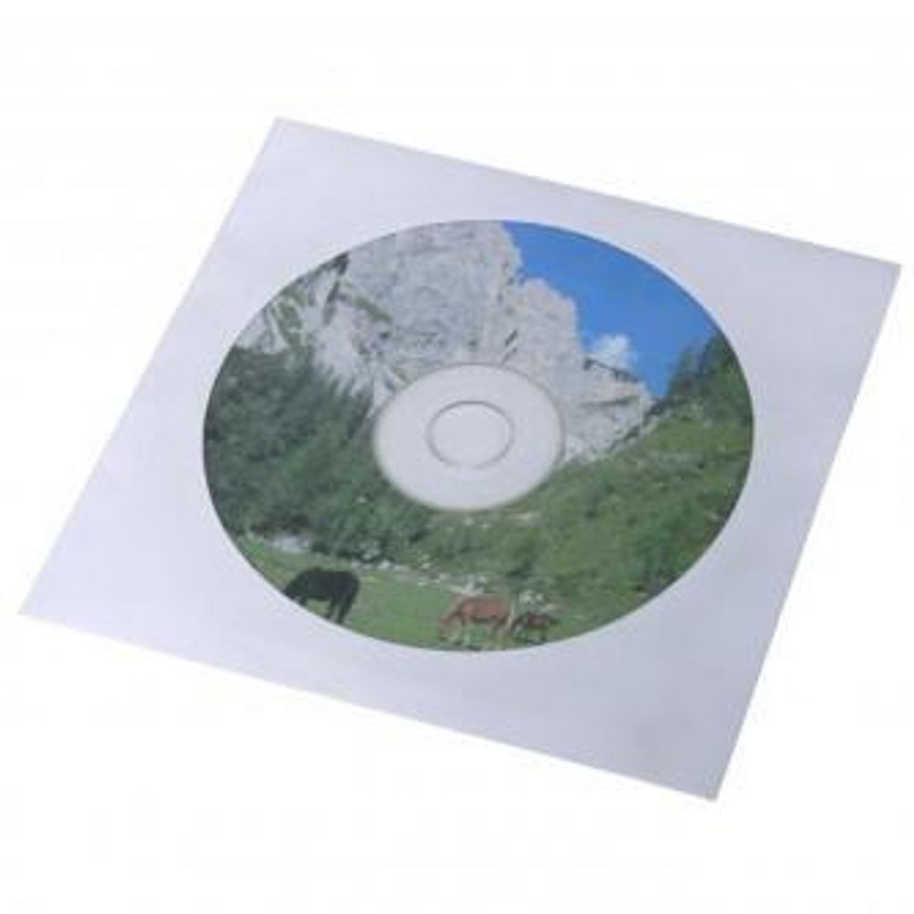 Papierová obálka s okienkom na CD/DVD, 100ks, biela Obrázok produktu 5