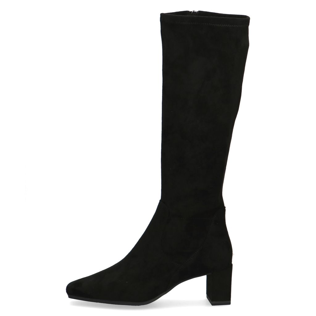 Caprice Damen Stiefel hoher Stretchschaft Karreé Langschaft 9-25547-41, Größe:37 EU, Farbe:Schwarz