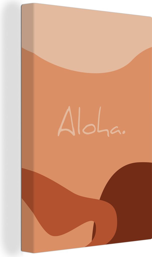OneMillionCanvasses - Leinwandbilder - 90x140 cm, Sommer - Zitat - Aloha, Wandbilder Kunstdruck Wanddekoration - Wandschmucke - Schlafzimmer