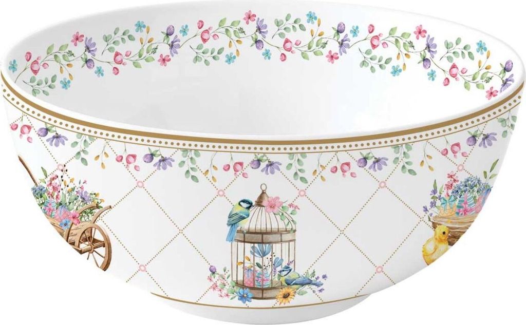 Müslischale SPRING BLOOM Hasen und Blumen D. 15cm aus Produktbild 