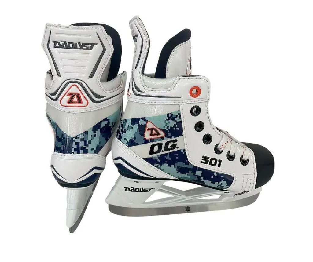 Patins à glace intermédiaires Daoust 301 Camo Bleu taille 38,5 Regular