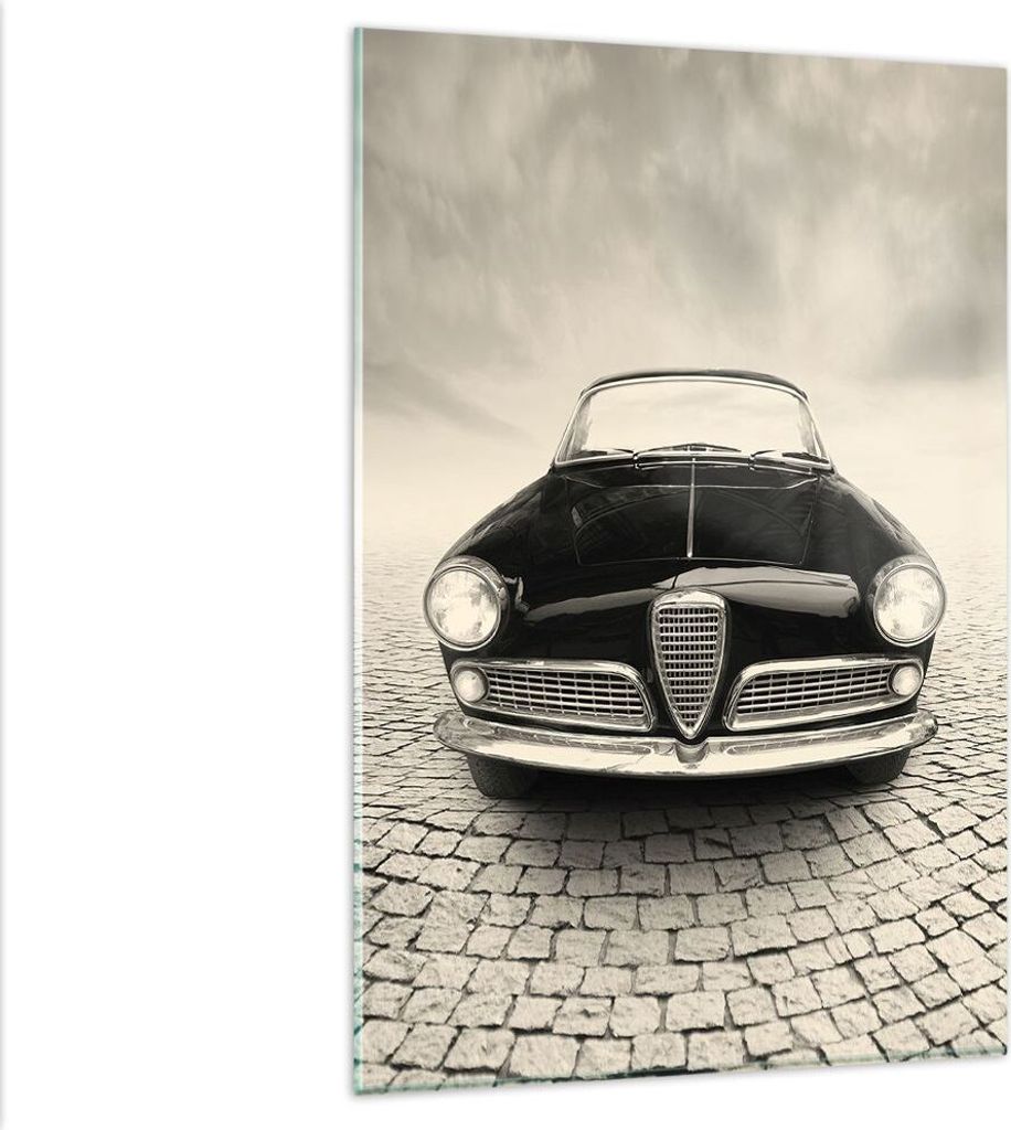 Bilder auf glas - Einteilig - Alpha Romeo Giuletta - 80x120cm - Glasbilder - Wandbilder - Bilder - zum Aufhängen bereit - Wanddekoration aus Glas ...