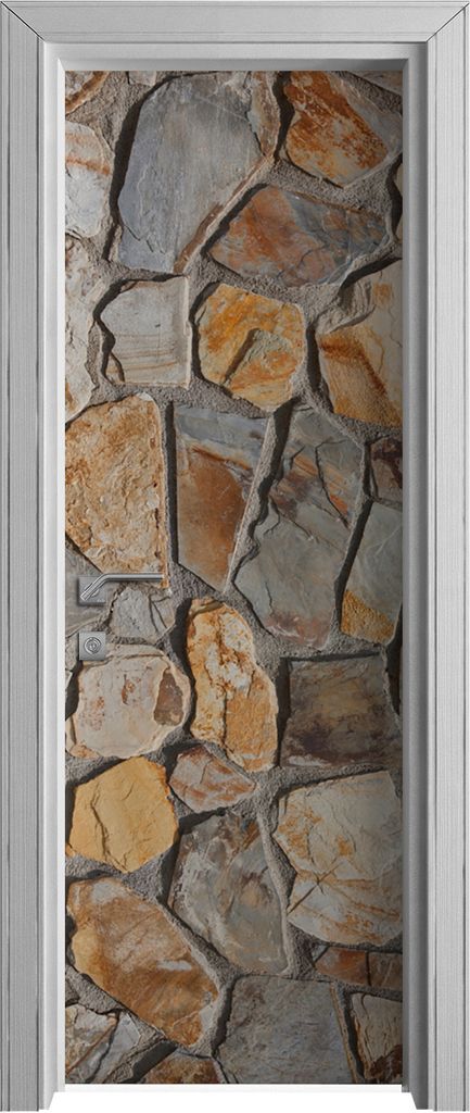 Tür Selbstklebende 70x210 cm Türfolie Türtapete Klebefolie - Natural Steine Motive