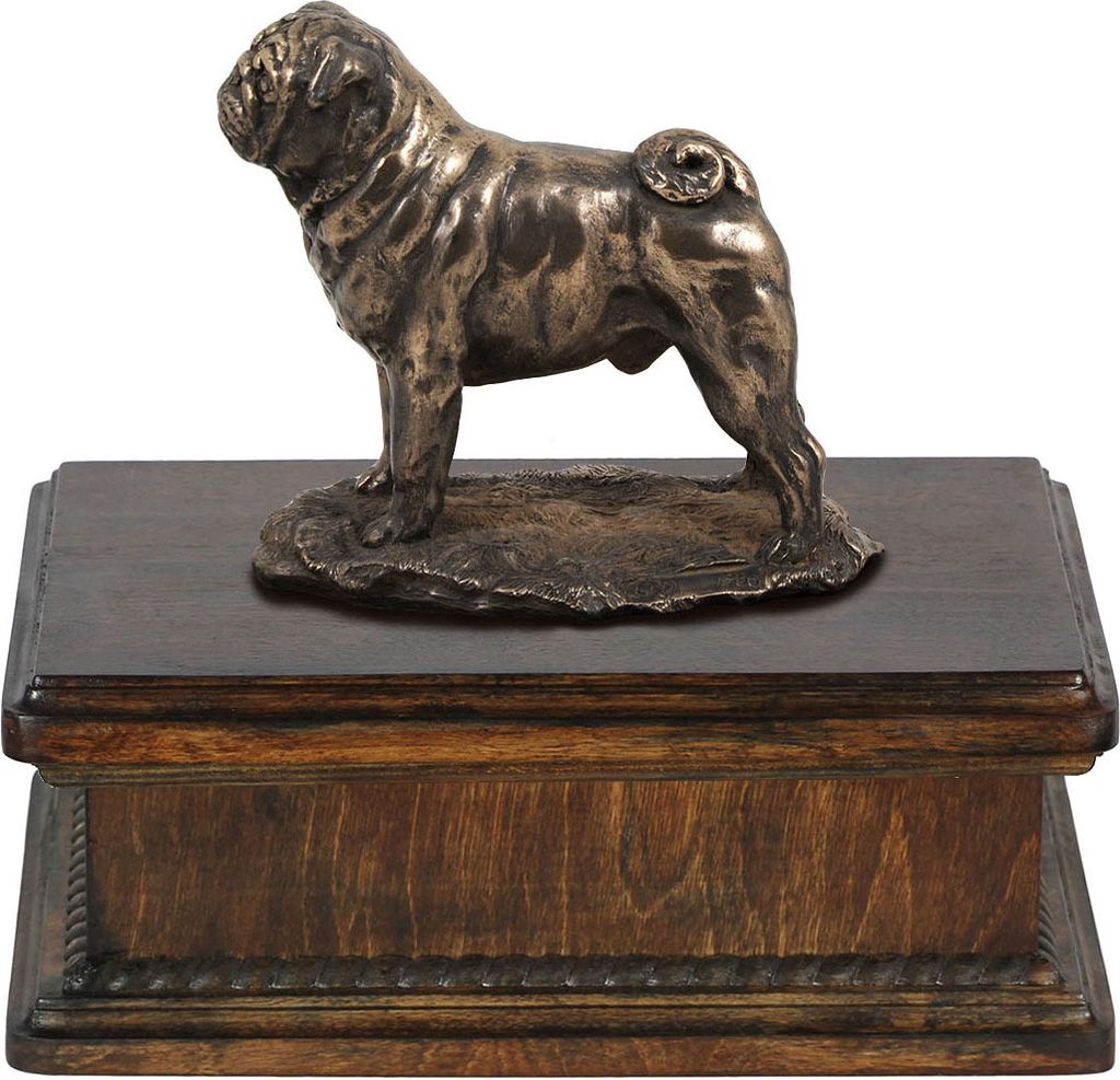Staffordshire Bull Terrier, Staffordshire Bullterrier I - Hund Ascheurne, klassische Urne mit Statue, elegante Urne mit Hund von der Marke Art-Dog