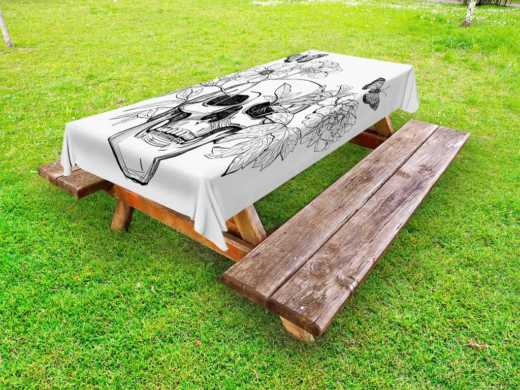 Tovaglia Giorno dei Morti ABAKUHAUS 145x305 cm | Gotico Vintage Esterno