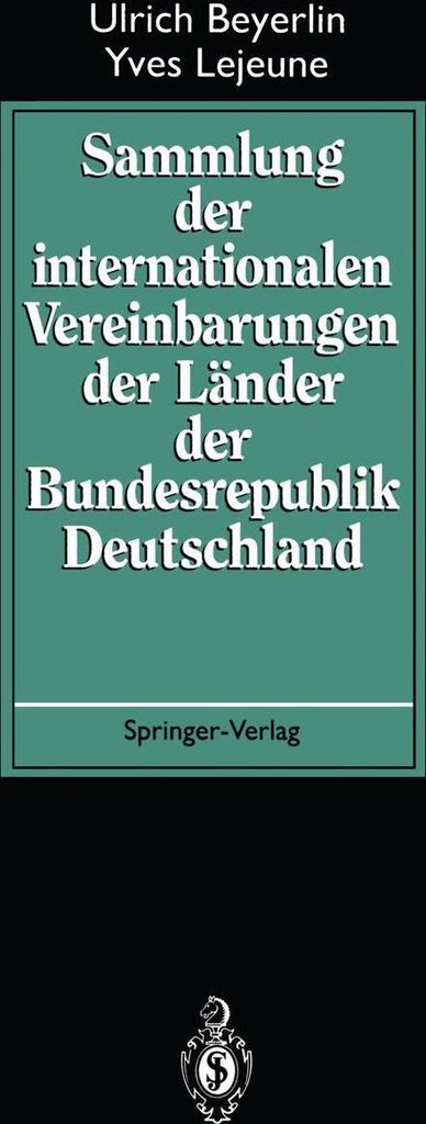 Sammlung der internationalen Vereinbarungen der Länder der Bundesrepublik Deutschland