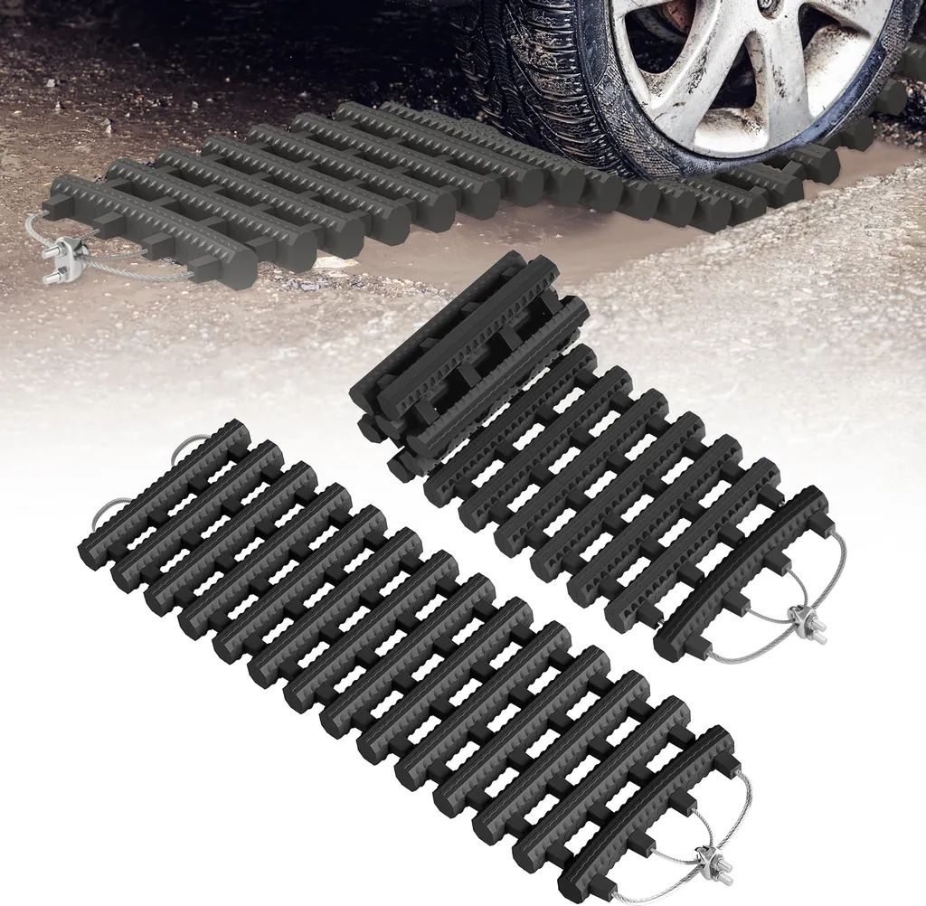 Kit 2 Tappetini Trazione Auto Sessamen-LP 60cm - Soccorso Neve e Fango