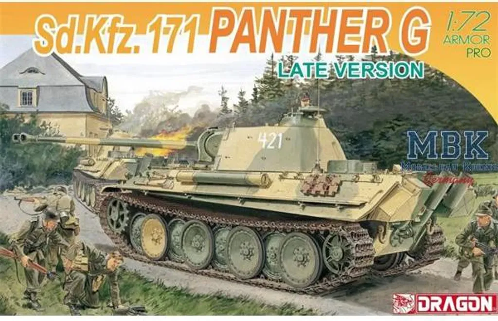 Panther G Sd.Kfz. 171 Version Tardive Dragon 7206 avec Détails Fins