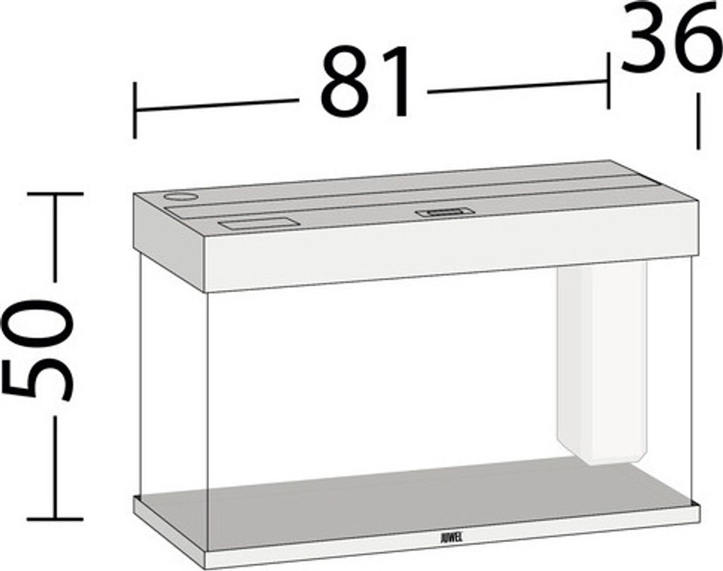 JUWEL Aquarium Rio 125 inkl. LED-Beleuchtung, Pumpe, Filter Produktbild 4