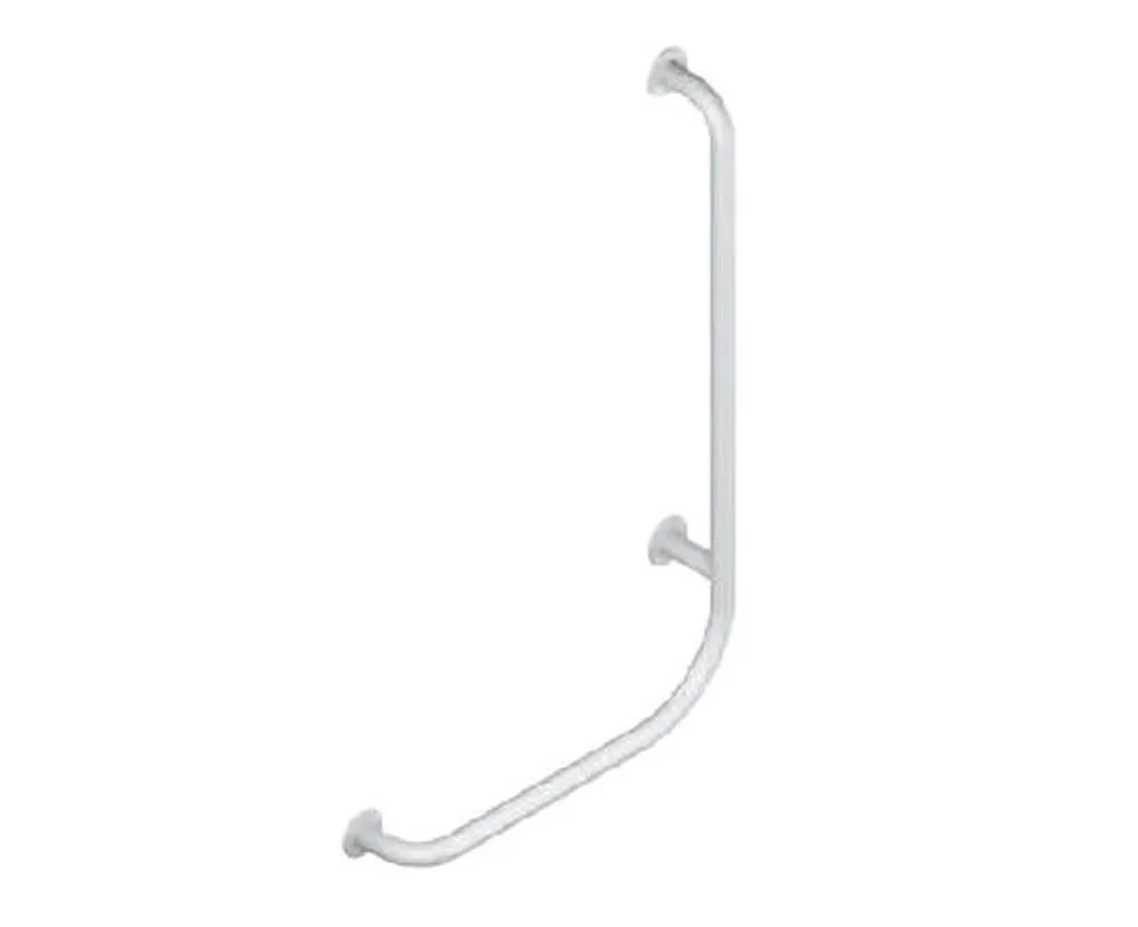 Barre d'appui de douche coudée Jika Universum gauche 750x450 mm blanc