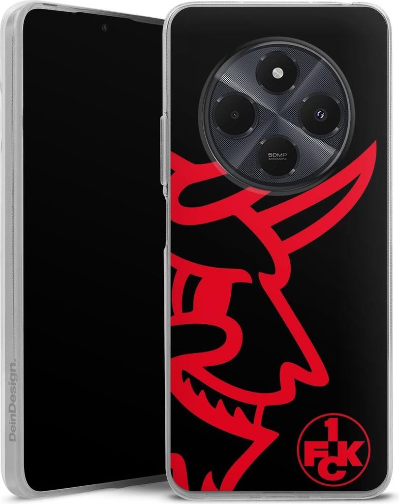 DeinDesign Handyhülle für Xiaomi Redmi 14C Silikon Hülle Case Smartphone Schutzhülle 1. FC Kaiserslautern Logo Offizielles Lizenzprodukt