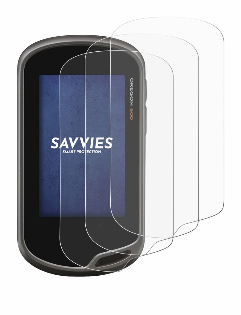 Savvies 6 Pellicole Protettive Per Garmin ETrex 20 – Trasparenti, Antigraffio, Con Adesivo Al Silicone - 4