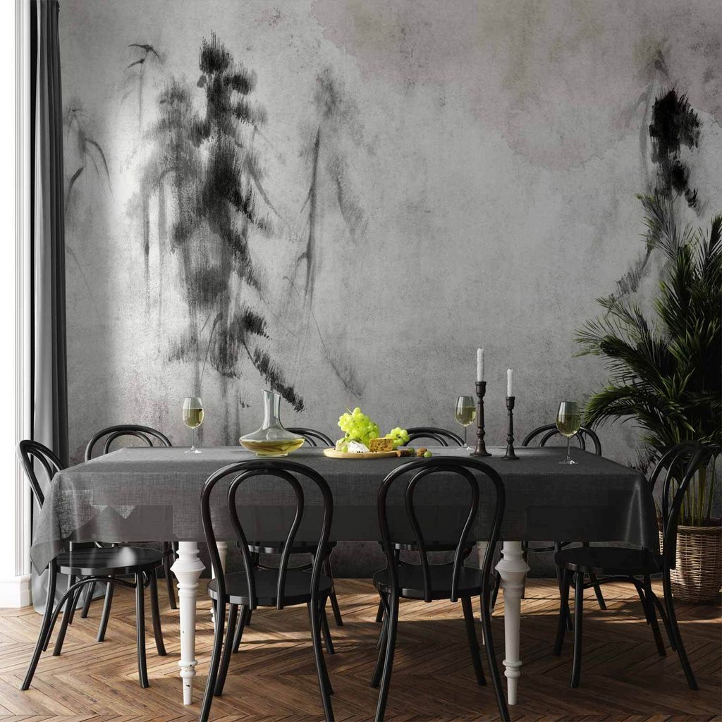 Vlies Fototapete - Mysterious Tact of Nature 450x315 cm Blätter b-C-0809-a-a