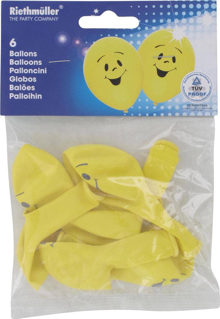 Riethmüller Luftballons Sunny (6 St.) Produktbild 