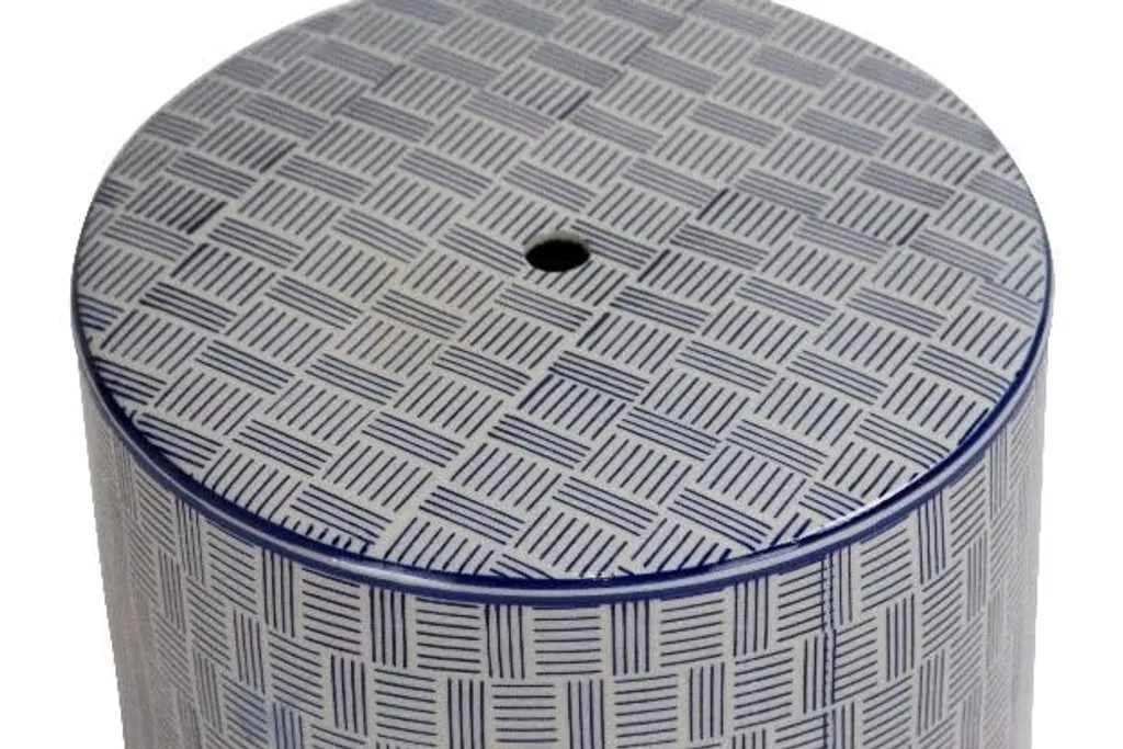Tabouret de Jardin Céramique Résistant aux Intempéries Design Chinois
